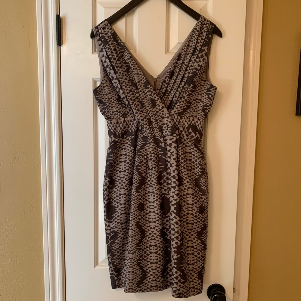 EUC Banana Republic python print silk dress
